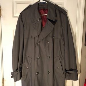 Towncraft Gray Trench Coat 40 long
